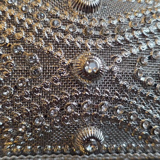 Silver Rectangular Small Clutch image 3