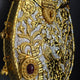 Traditional Gold Decorative Oval Clutch