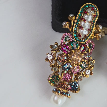 Elara Multi Stone Statement earrings